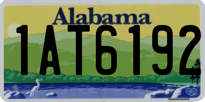 AL license plate 1AT6192