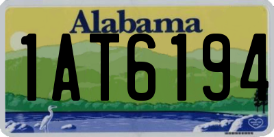 AL license plate 1AT6194