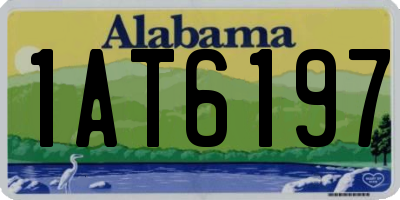 AL license plate 1AT6197