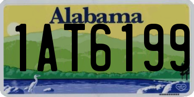 AL license plate 1AT6199
