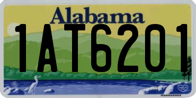 AL license plate 1AT6201