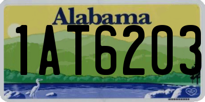 AL license plate 1AT6203