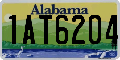 AL license plate 1AT6204
