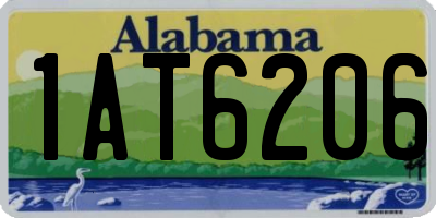 AL license plate 1AT6206