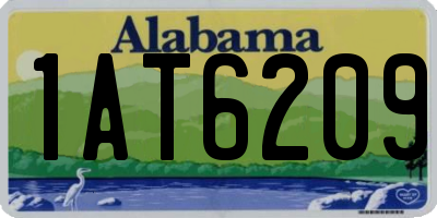 AL license plate 1AT6209