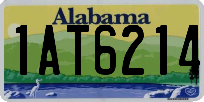 AL license plate 1AT6214
