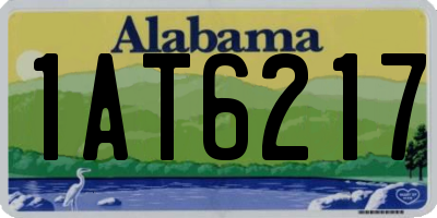 AL license plate 1AT6217
