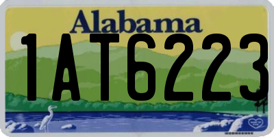 AL license plate 1AT6223