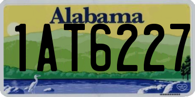 AL license plate 1AT6227