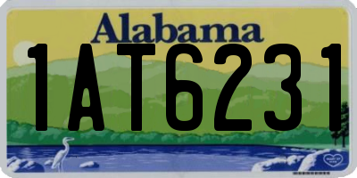 AL license plate 1AT6231