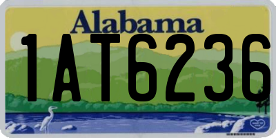 AL license plate 1AT6236