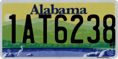 AL license plate 1AT6238