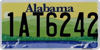 AL license plate 1AT6242