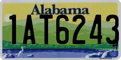 AL license plate 1AT6243