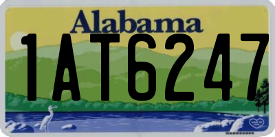 AL license plate 1AT6247