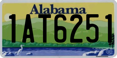 AL license plate 1AT6251