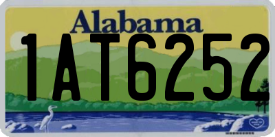 AL license plate 1AT6252