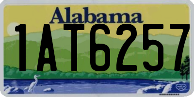AL license plate 1AT6257