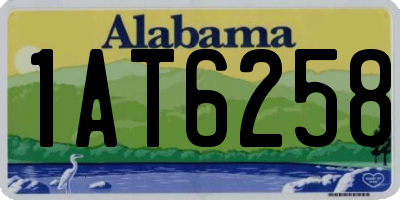 AL license plate 1AT6258