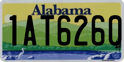AL license plate 1AT6260