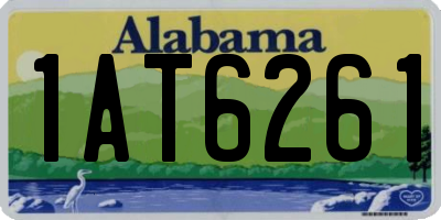 AL license plate 1AT6261