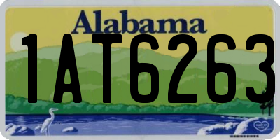 AL license plate 1AT6263