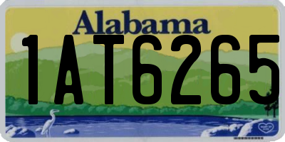 AL license plate 1AT6265