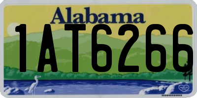 AL license plate 1AT6266