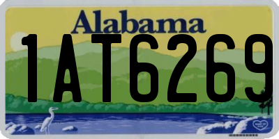 AL license plate 1AT6269