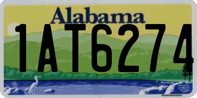 AL license plate 1AT6274