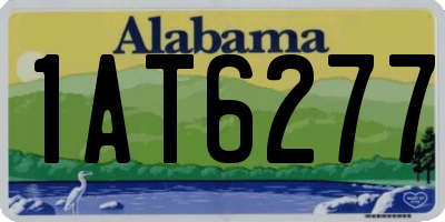 AL license plate 1AT6277