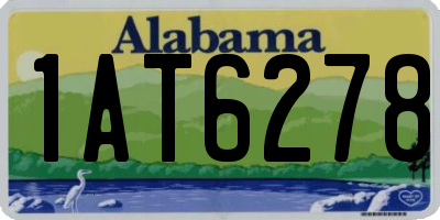 AL license plate 1AT6278