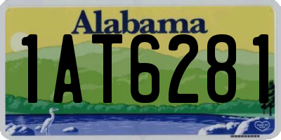AL license plate 1AT6281
