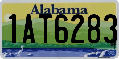 AL license plate 1AT6283
