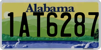 AL license plate 1AT6287