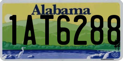 AL license plate 1AT6288