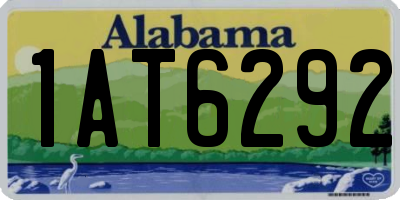 AL license plate 1AT6292