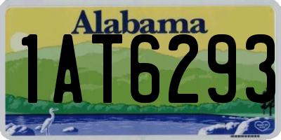 AL license plate 1AT6293