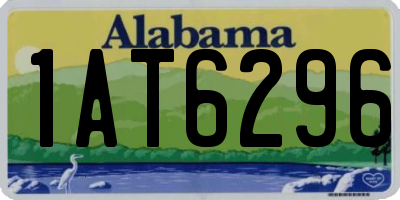 AL license plate 1AT6296