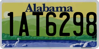 AL license plate 1AT6298