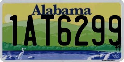 AL license plate 1AT6299