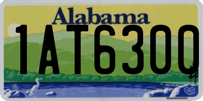AL license plate 1AT6300