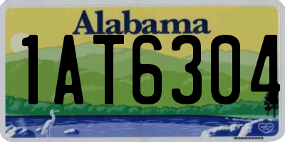 AL license plate 1AT6304