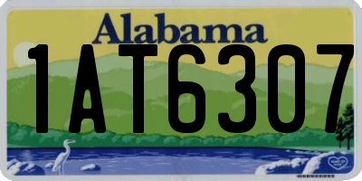 AL license plate 1AT6307