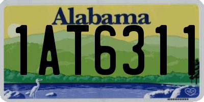 AL license plate 1AT6311