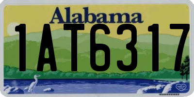 AL license plate 1AT6317