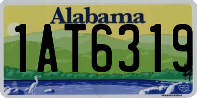 AL license plate 1AT6319