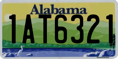 AL license plate 1AT6321