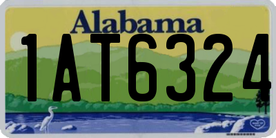 AL license plate 1AT6324