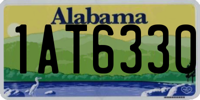 AL license plate 1AT6330